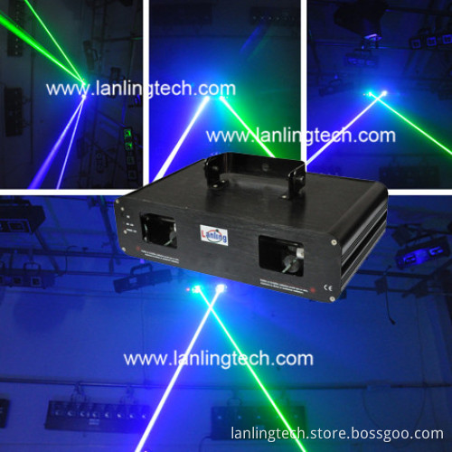 Green Laser & Blue Laser, 2 Head Fat Beam Laser Projector Ld236